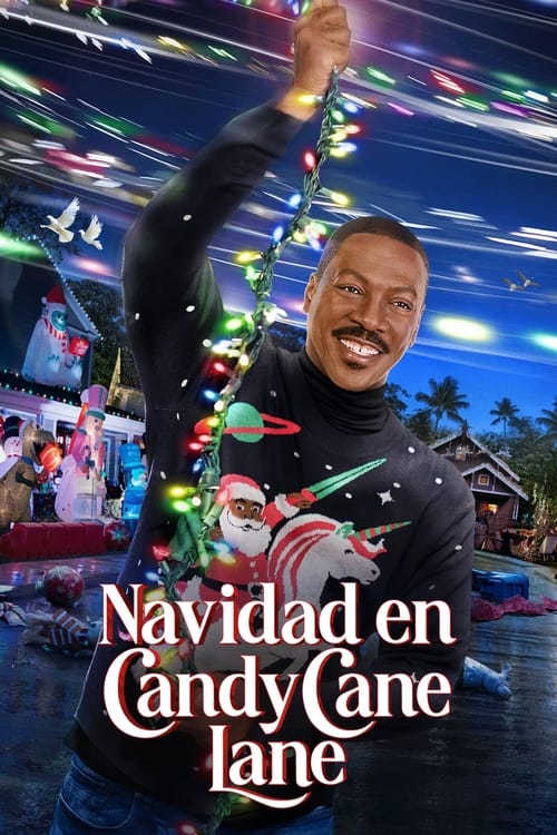 Poster de Navidad en Candy Cane Lane